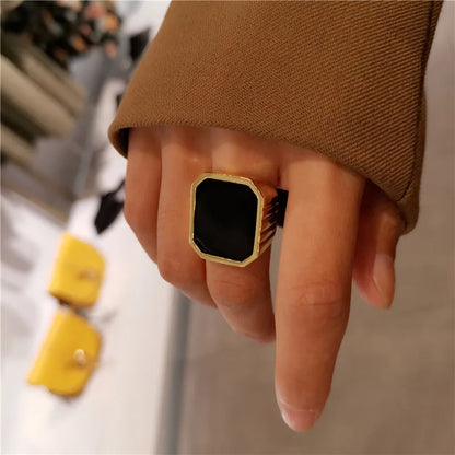 Lila Rings, Brass With 18K Chunky