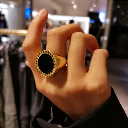 Lila Rings, Brass With 18K Chunky