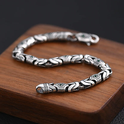 Ping An Pattern Bracelet, Handicraft, 925 Silver