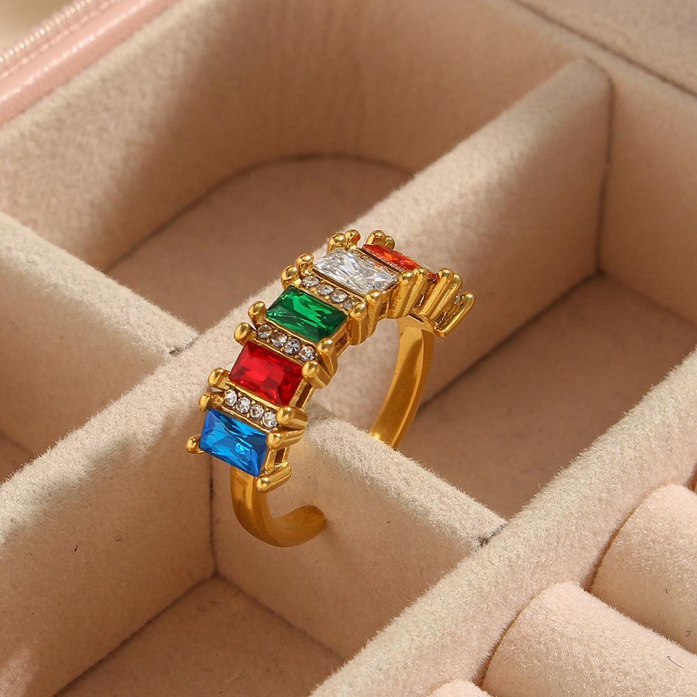 Anillo Corona de colores - Venustiana