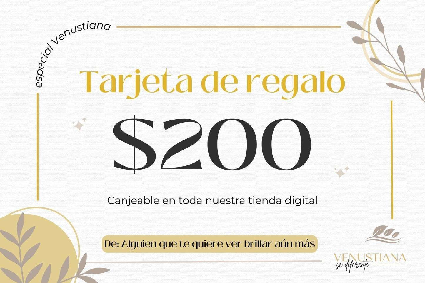 Tarjeta de Regalo Venustiana - Venustiana