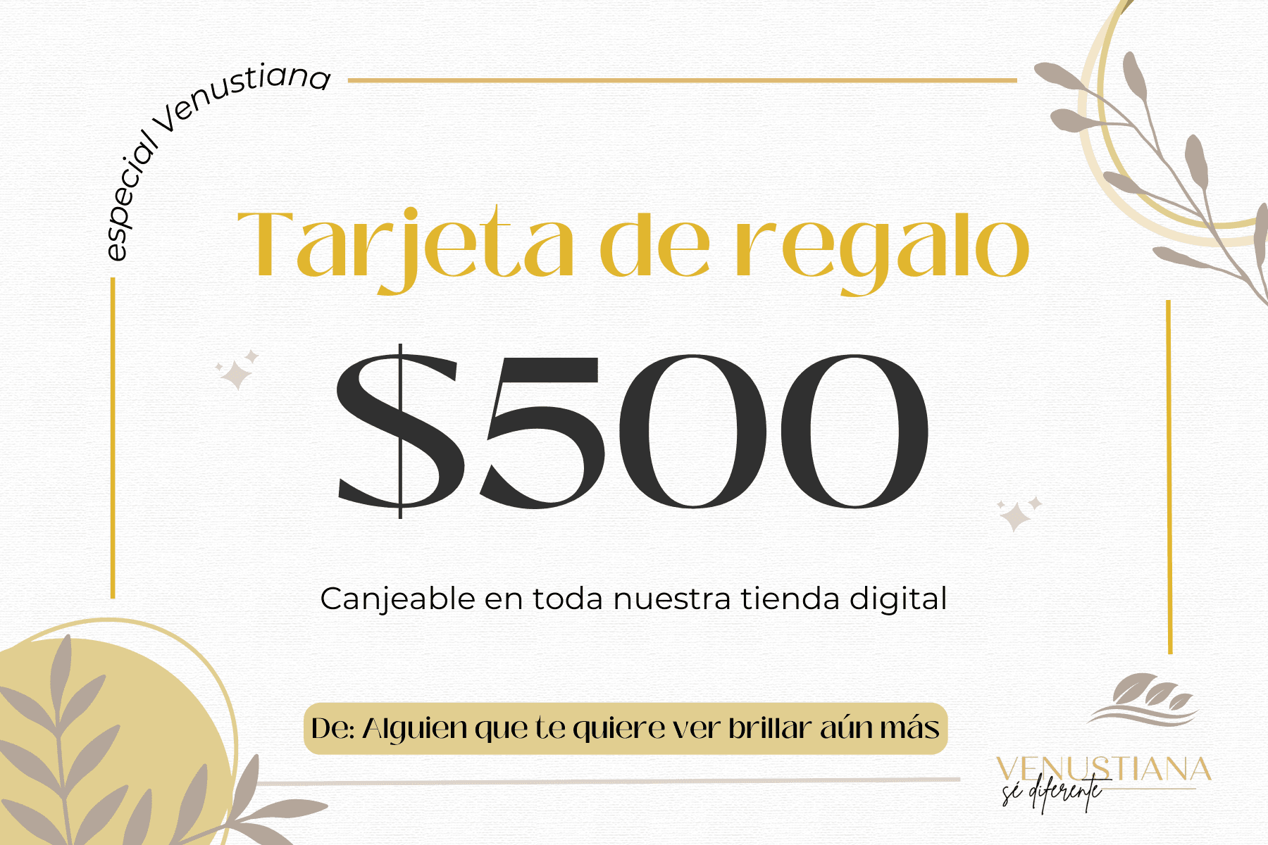 Tarjeta de Regalo Venustiana - Venustiana